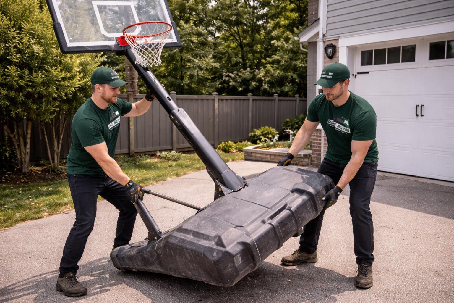 basketball goal removal